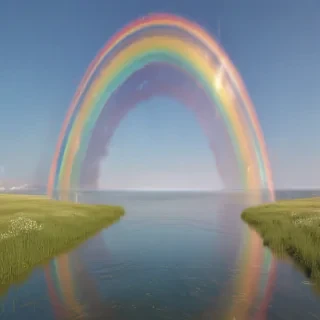 rainbow back round