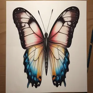 butterfly drawling