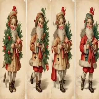 printable vintage christmas images