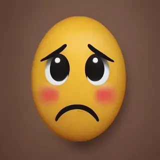 sad face emoji