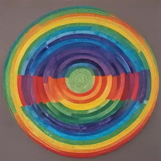 rainbow back round