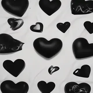 black heart aesthetic