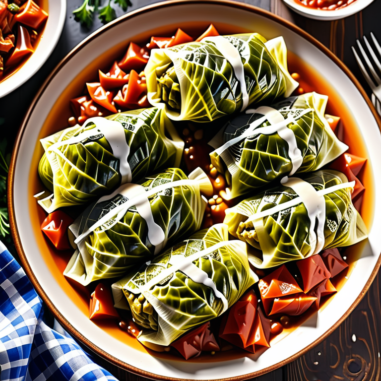 what goes with stuffed cabbage