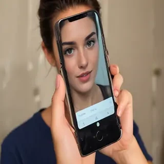 holding a phone