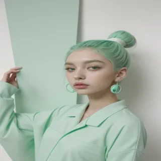 aesthetic mint green