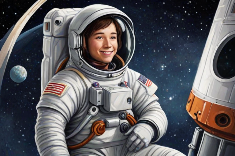 astronaut cartoon