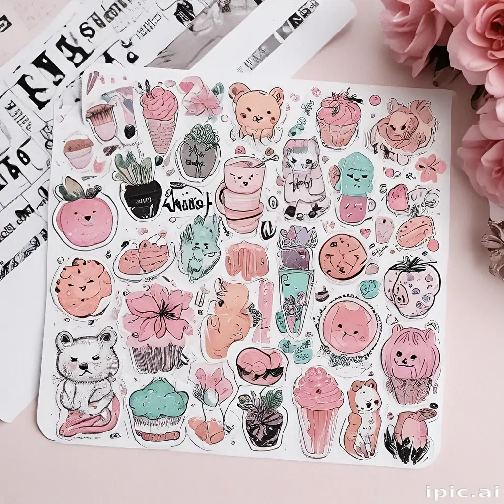 aesthetic stickers printable