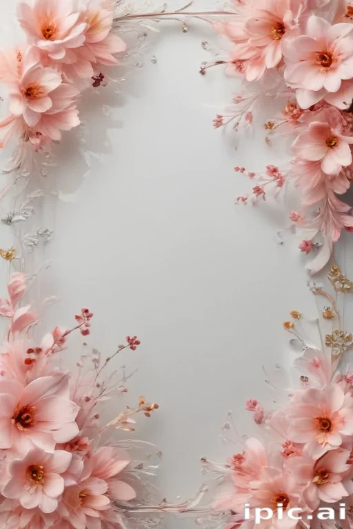 transparent flower border