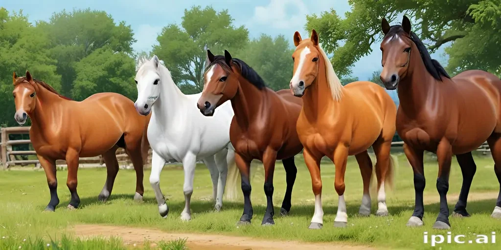 horses cartoon