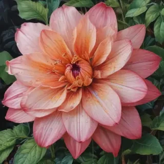 flower drawing with color