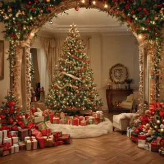 christmas back rounds