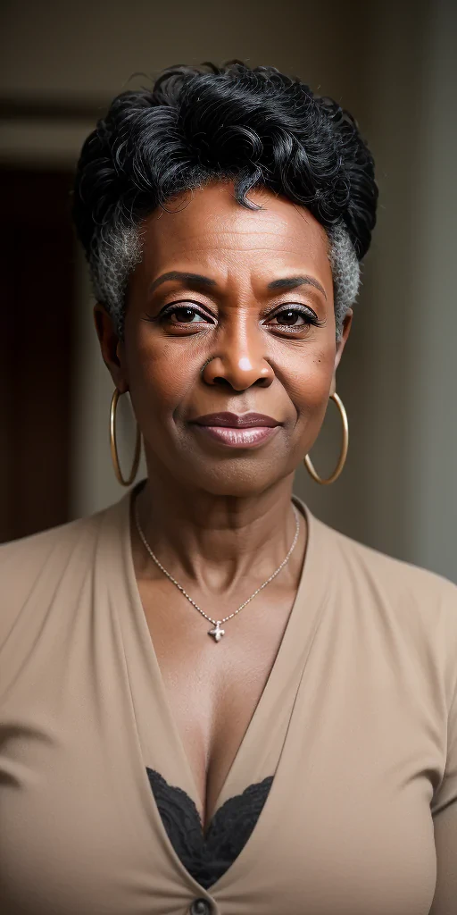 black middle age woman