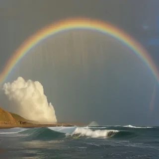 rainbow back round