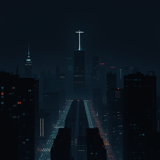 dark city background