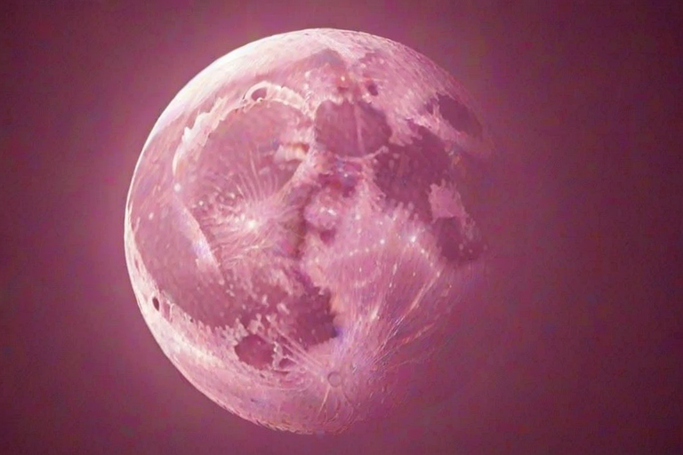 pink moon wallpaper