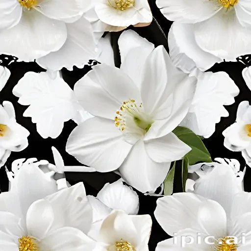 white flower transparent
