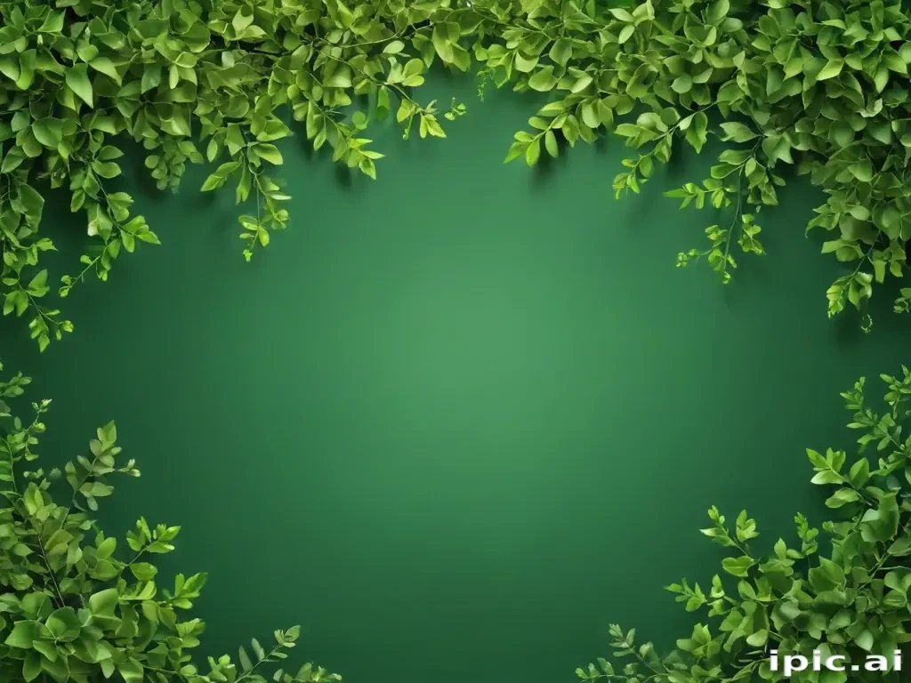 green background