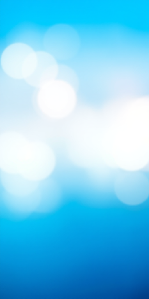 create a soft blue gradient background with blurred light spots, settings: aperture f/2.8, shutter speed 1/125, ISO 100, view from a slight angle, style: dreamy and ethereal, camera type: DSLR
