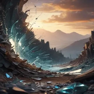 wallpaper broken glass