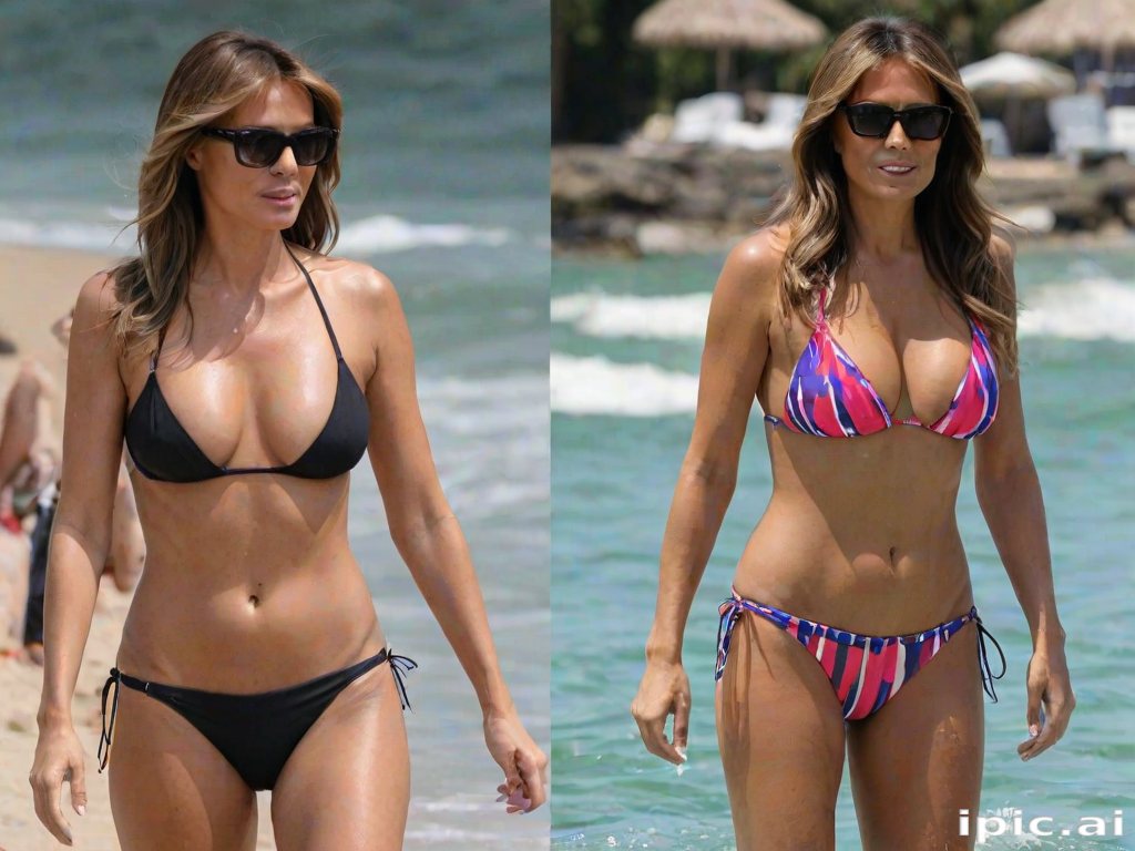 melania trump in a bikini