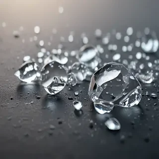 sparkling transparent