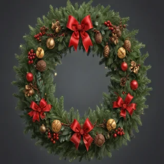 christmas wreath clip art