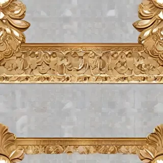 gold border transparent