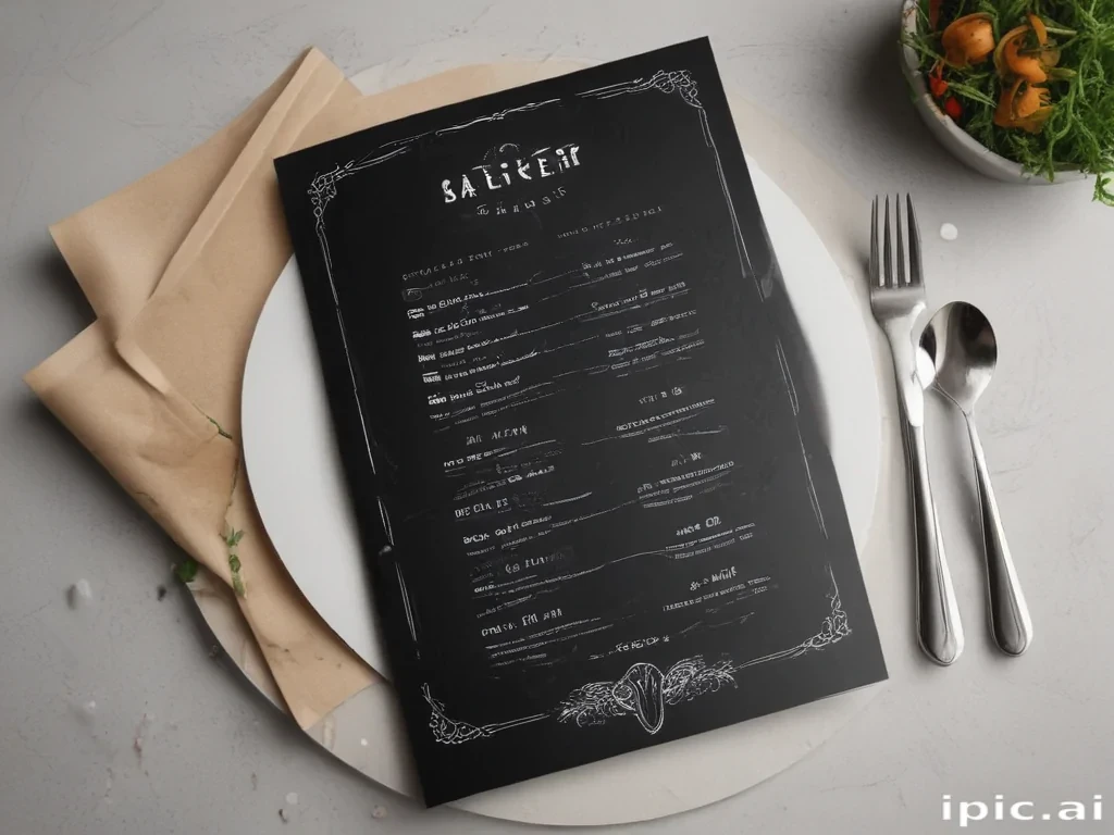 restaurant menu mockup free