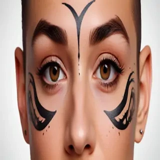 face tattoo png