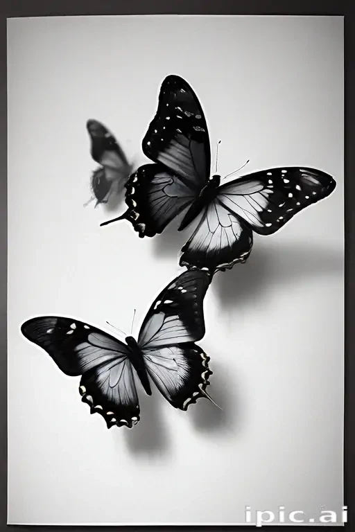 black butterfly outline