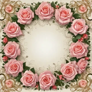 rose border png