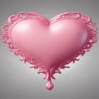 pink heart clipart