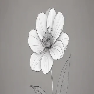 flower line art