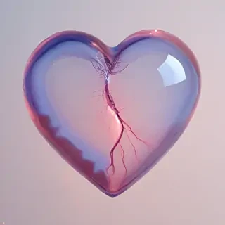 aesthetic transparent heart
