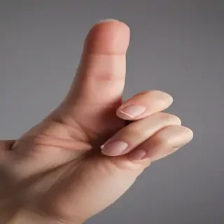 middle finger transparent