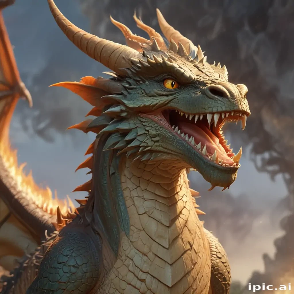 cartoon of a dragon