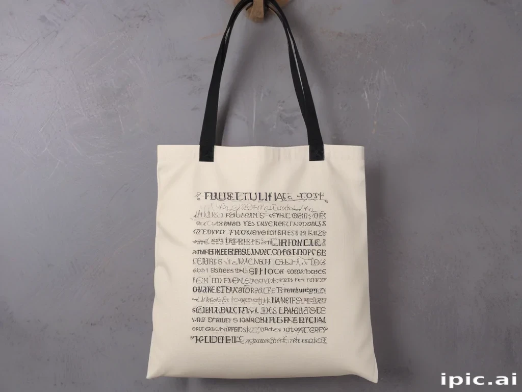 mock up tote bag