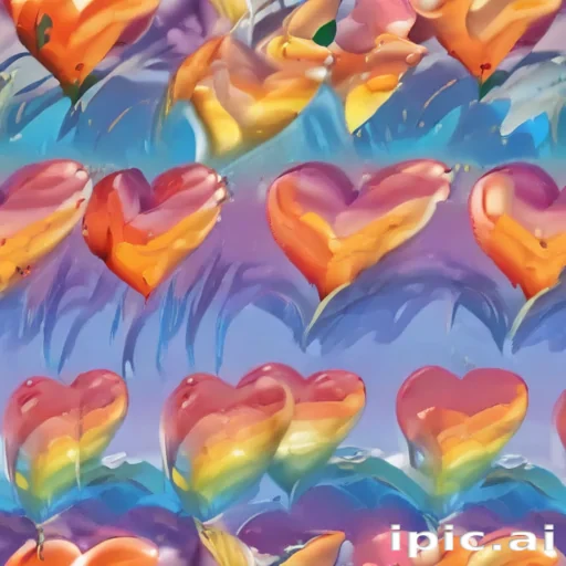 rainbow heart png