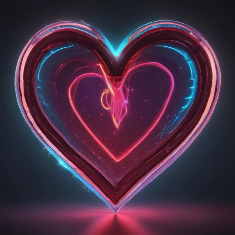 neon heart png