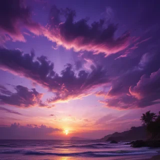 purple sky wallpaper