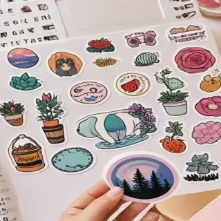 aesthetic printable stickers