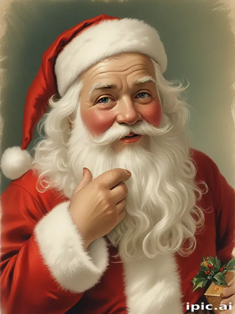 vintage santa images free