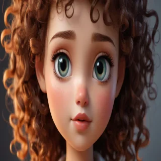 cartoon characters with curly hair