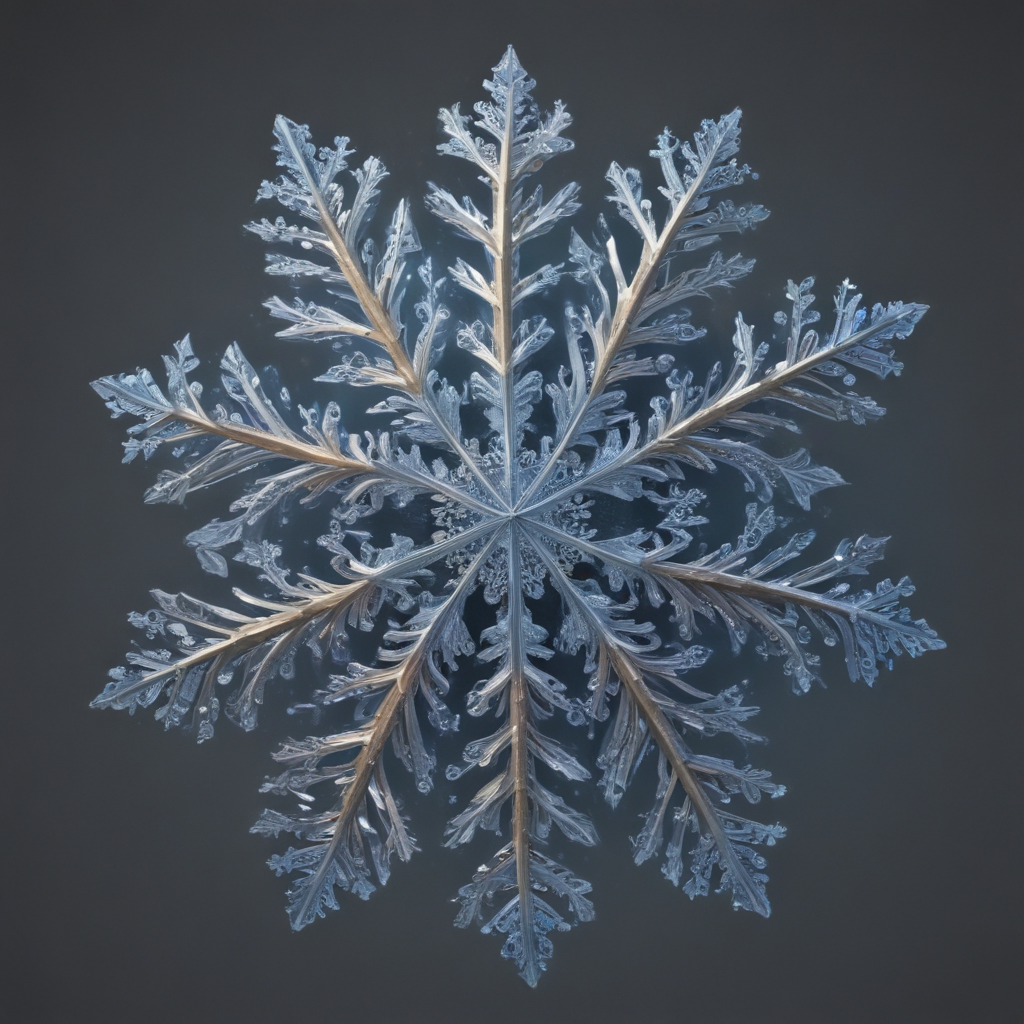 A Beautifully Intricate Snowflake Showcasing Nature's Unique ...