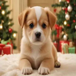 christmas puppy backgrounds