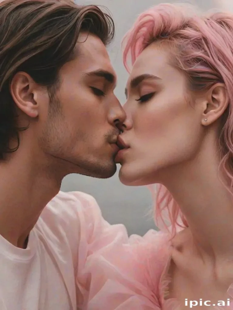 kissing aesthetic