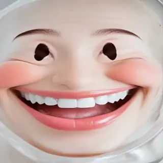transparent happy face