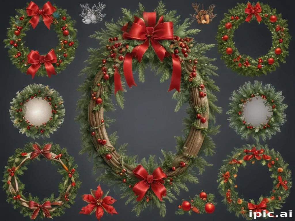 christmas wreath clip art