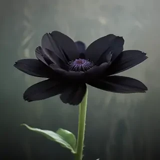 black flower