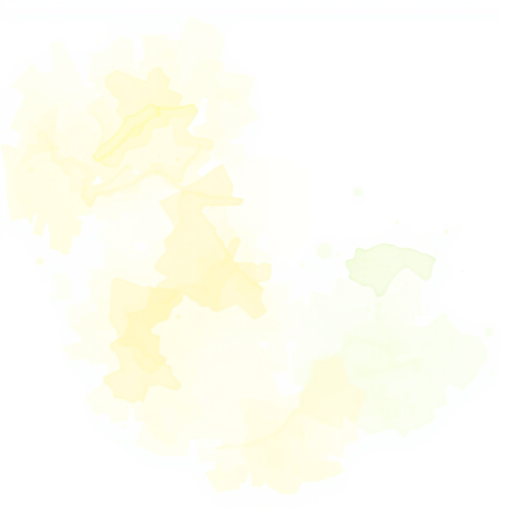 create a watercolor texture with soft yellow and green shades blending together on a white background.